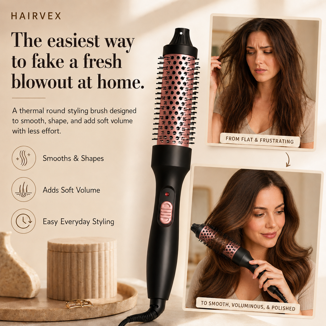 Thermal Round Curling Brush