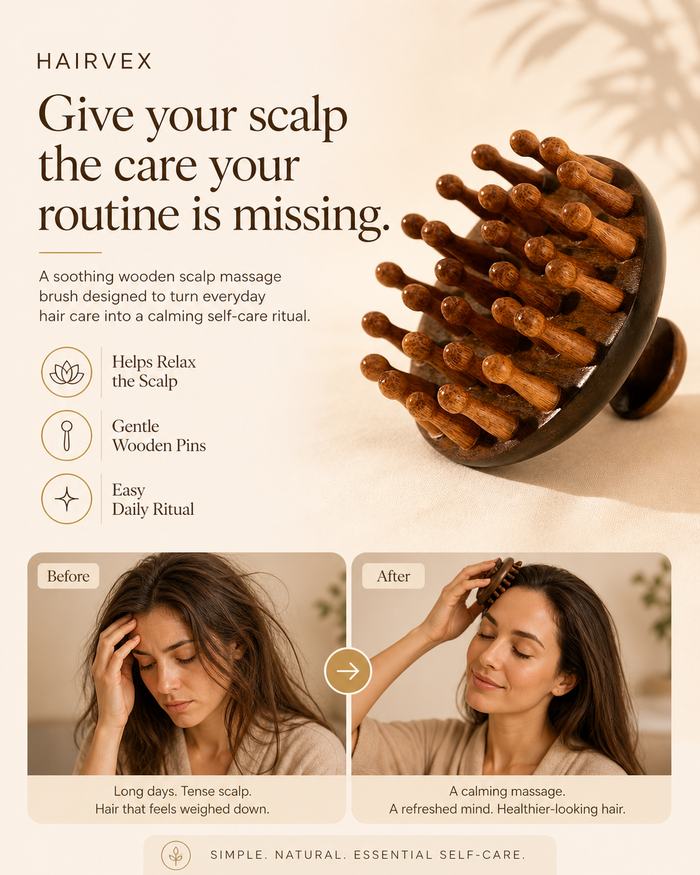 Wooden Scalp Massage Comb
