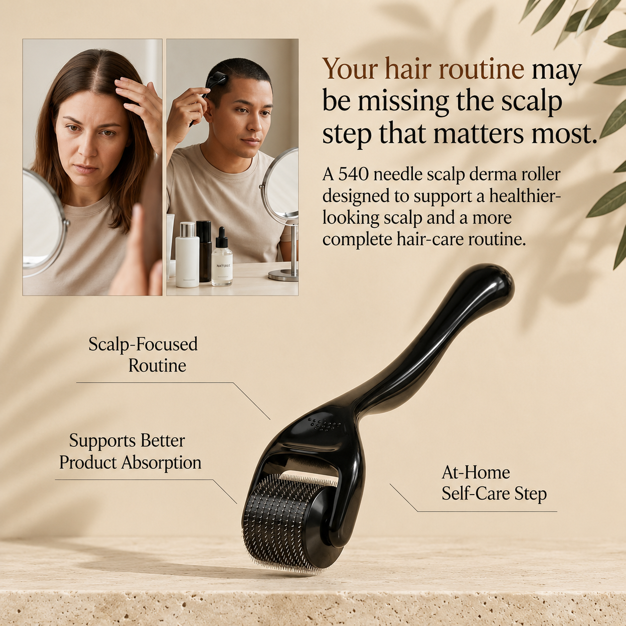 540 Needle Scalp Derma Roller