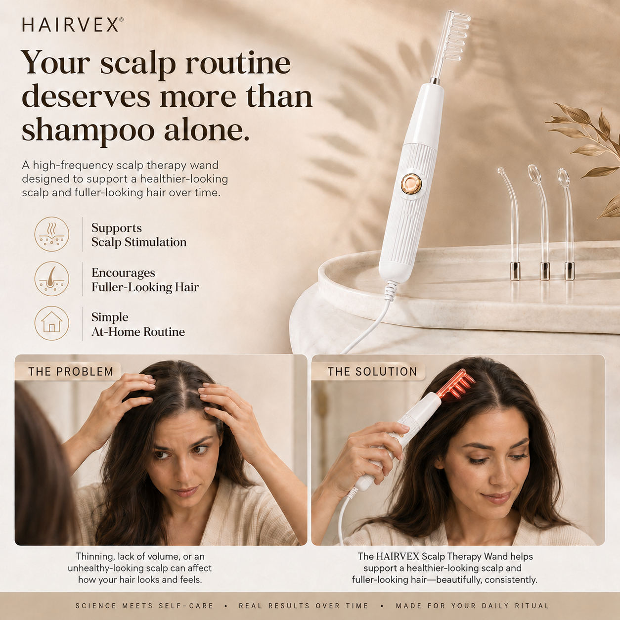 High Frequency Scalp Therapy Wand