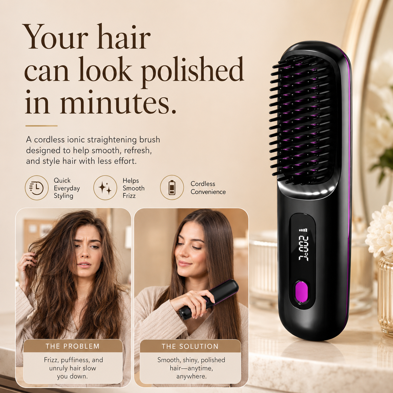 Straightener Brush