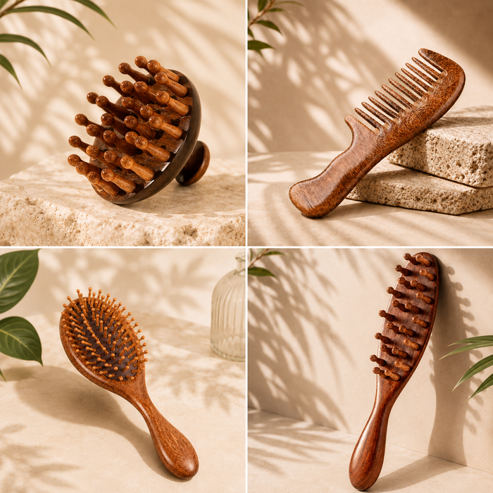 Wooden Scalp Massage Comb