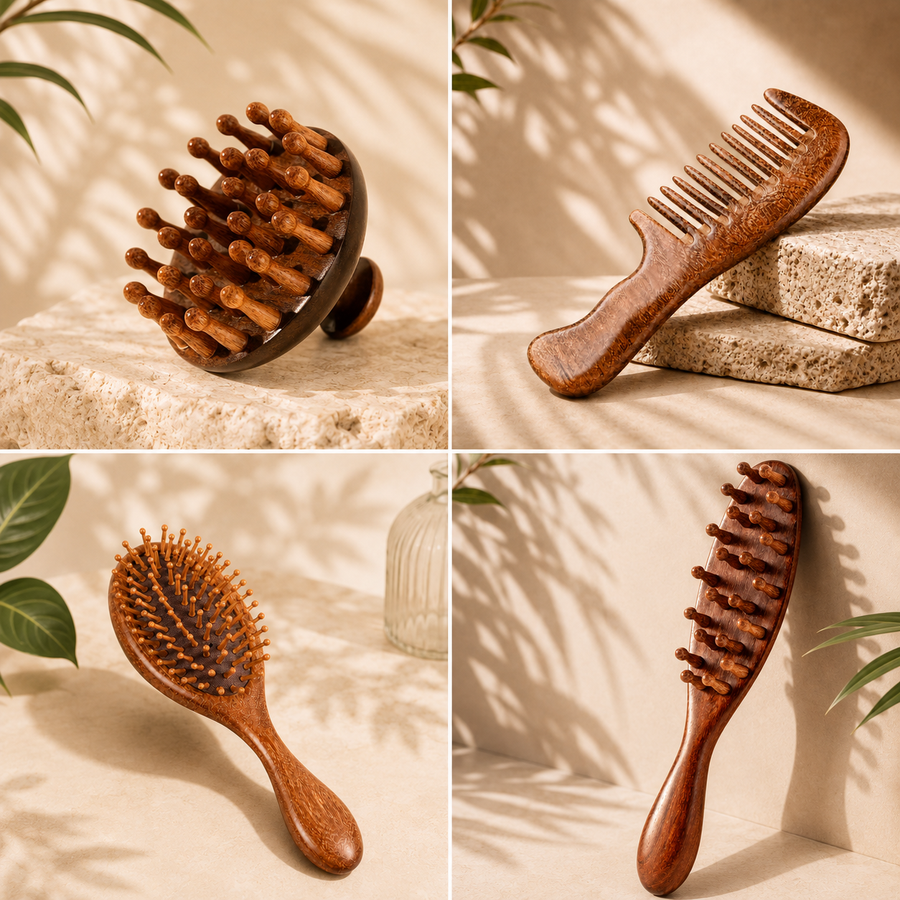 Wooden Scalp Massage Comb